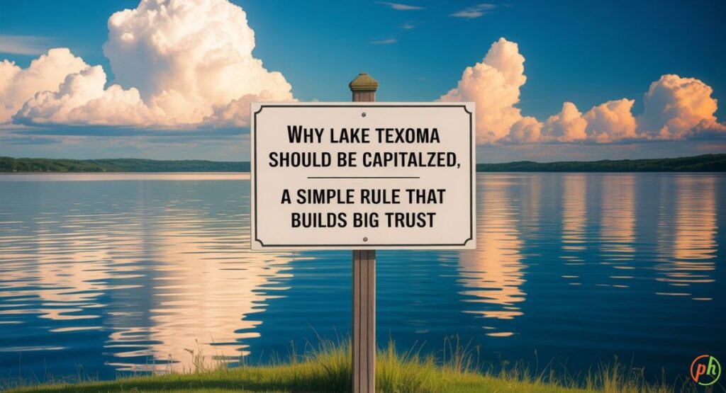 lake texoma should be capitalized