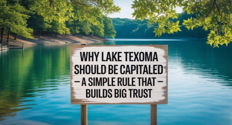 lake texoma should be capitalized